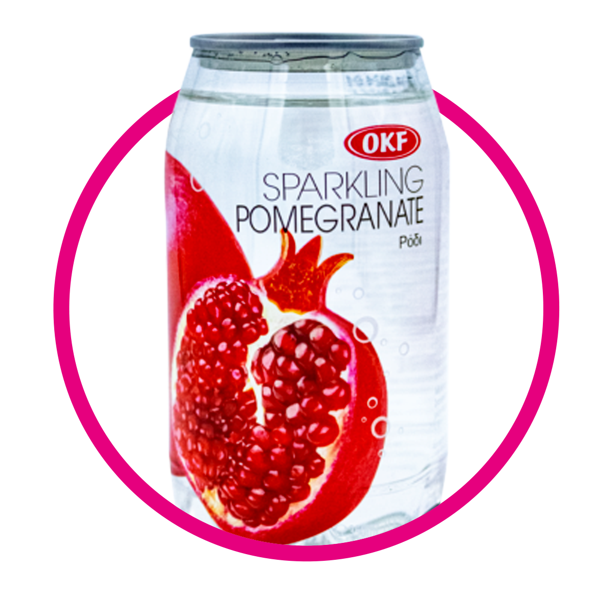 OKF SPARKLING POMEGRADE SPARKLING WATER LATA 350ML