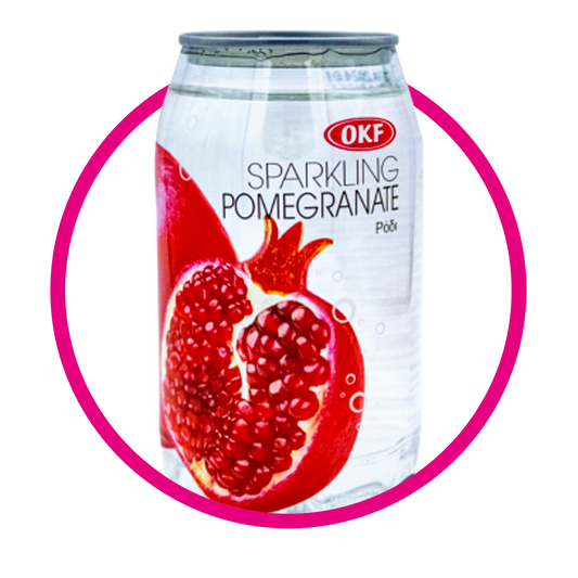 OKF SPARKLING POMEGRADE SPARKLING WATER LATA 350ML