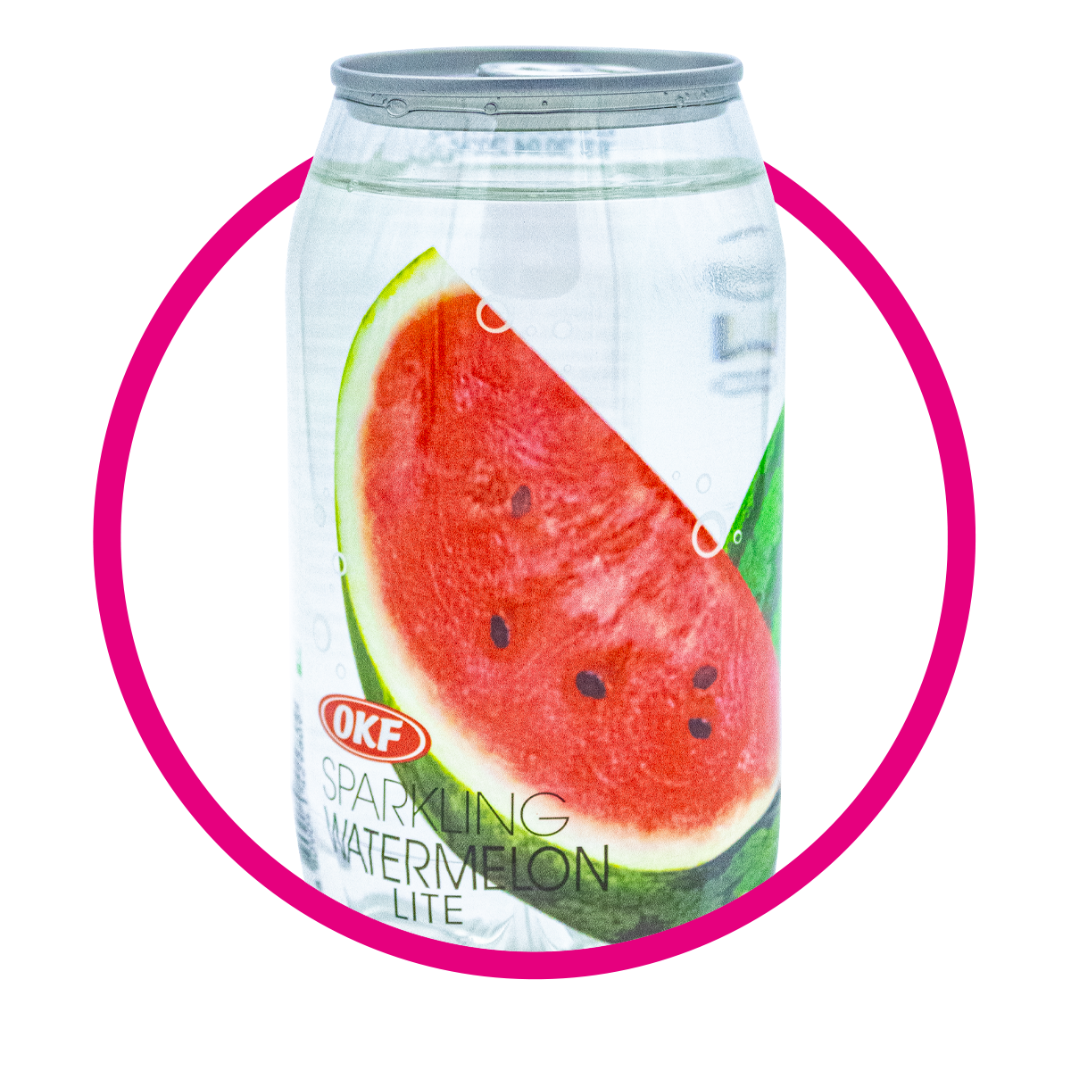 OKF WATERMELON SPARKLING WATER LATA 350ML