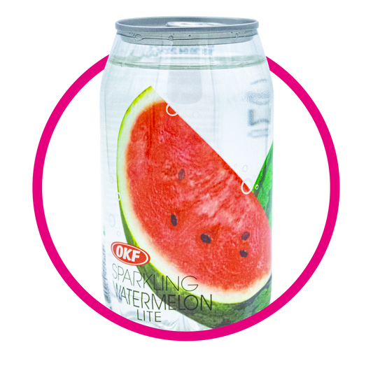 OKF WATERMELON SPARKLING WATER LATA 350ML