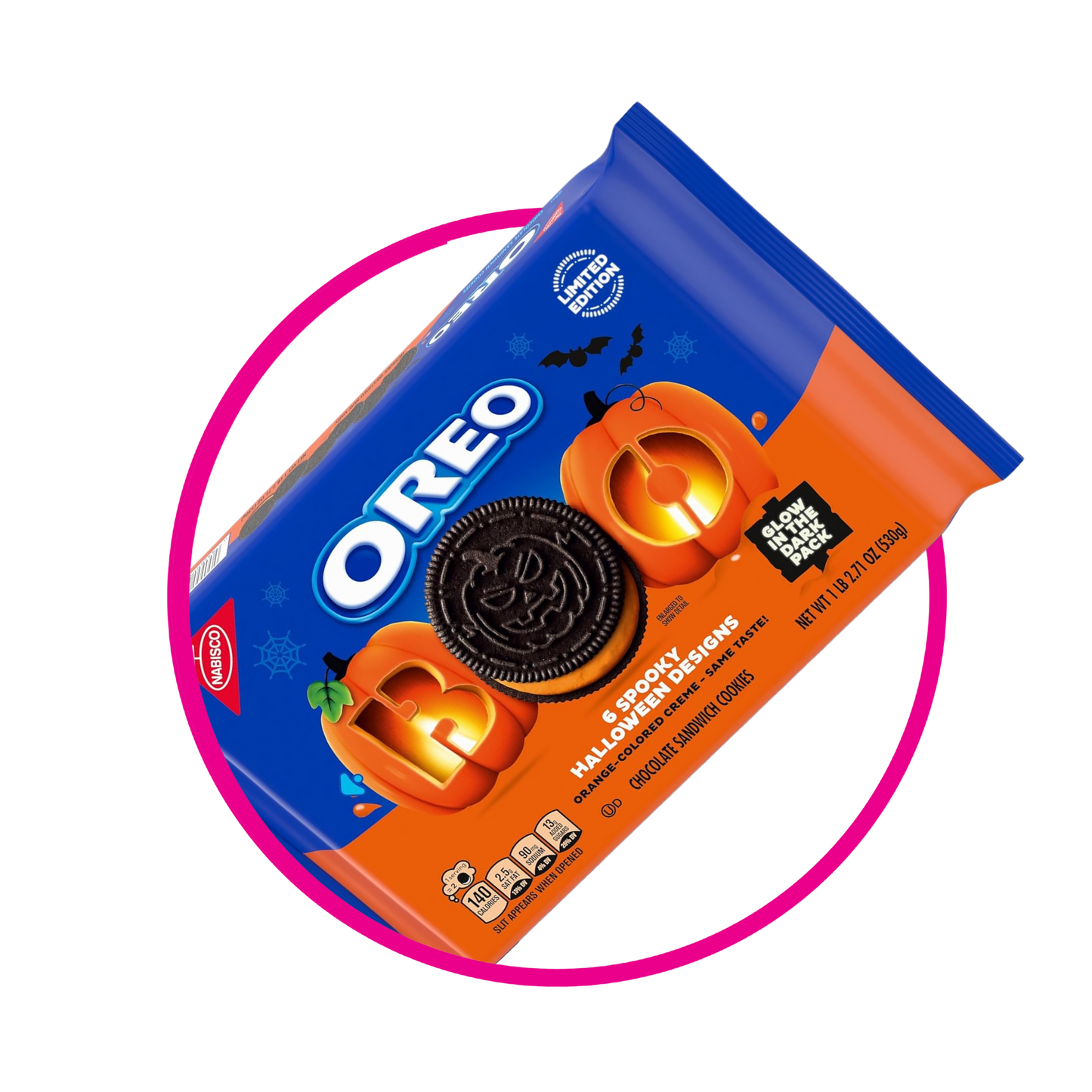 NABISCO OREO BOO SPOOKY HALLOWEEN COOKIE CAJA 530G