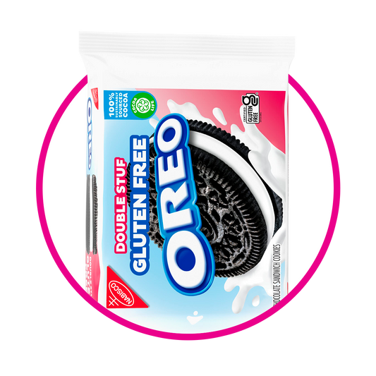 NABISCO OREO DOUBLE STUF GLUTEN FREE COOKIE BOLSA 353G