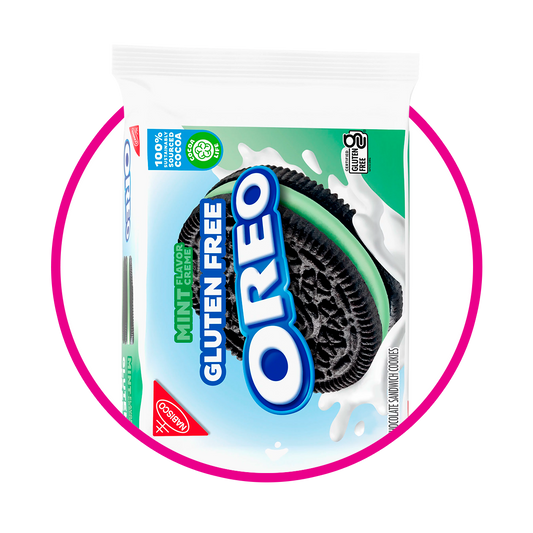 NABISCO OREO MINT GLUTEN FREE COOKIE BOLSA 353G&
