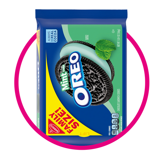 NABISCO OREO MINT COOKIE BOLSA 530G&