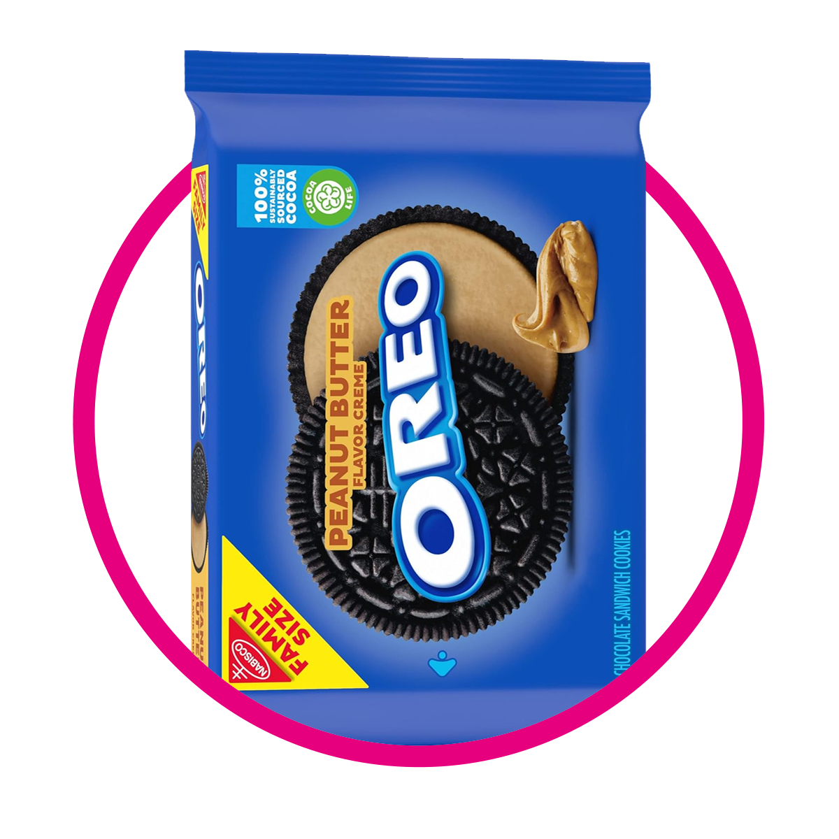 NABISCO OREO PEANUT BUTTER COOKIE BOLSA 482G&