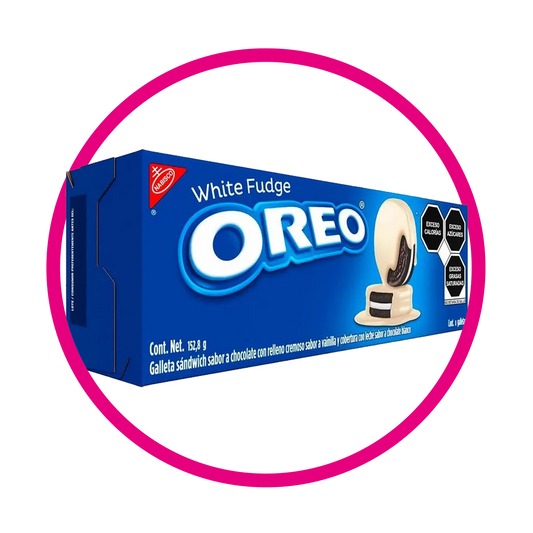 NABISCO OREO WHITE FUDGE COOKIE CAJA 152.8G