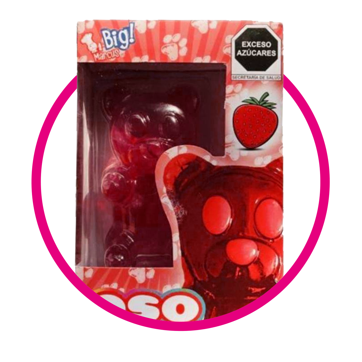 BIG MARCUS OSITO STRAWBERRY GUMMY CAJA 220G