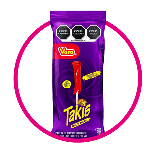 PALETA TAKIS HARD CANDY PIEZA 24G