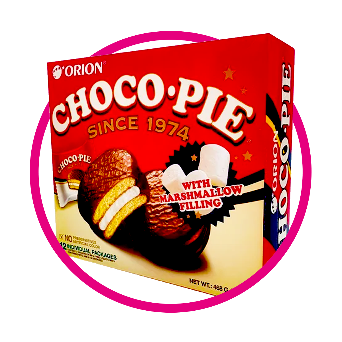 PAQUETE ORION CHOCOPIE CAJA 468 GR