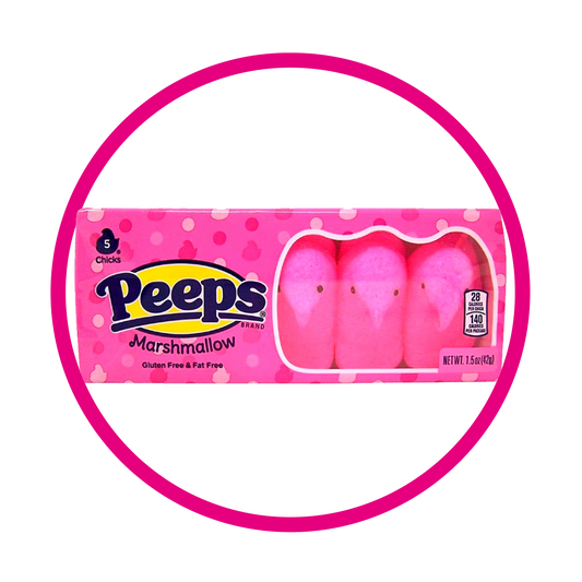 PEEPS PINK MARSHMELLOW CAJA 42GR