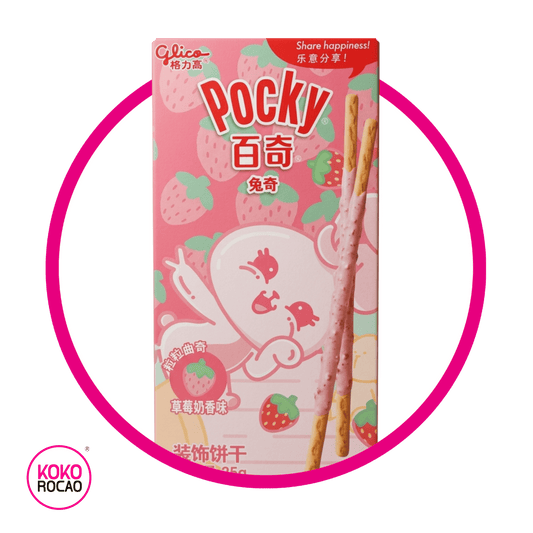 POCKY STRAWBERRY CONEJITO COOKIE CAJA 35GR