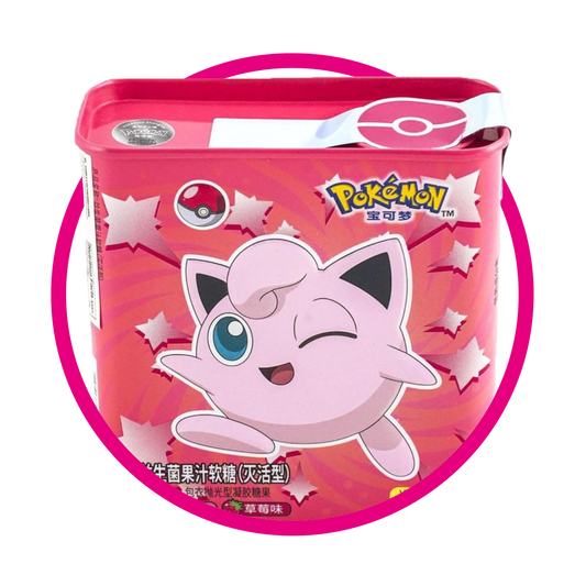 POKEMÓN JIGGLIPUFF STRAWBERRY&PEACH GUMMY LATA 95GR