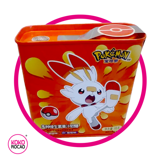 POKEMON SCORBUNNY LYCHEE/BERRY GUMMY LATA 95GR