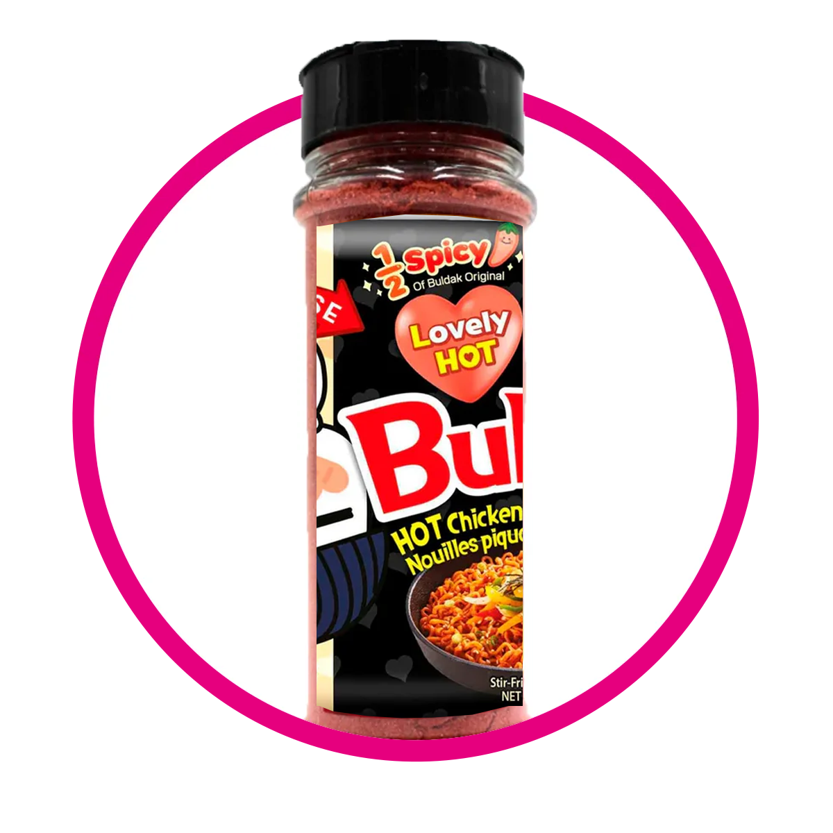 POLVO BULDAK 1/2 PICANTE SNACKS BOTE 100 GR