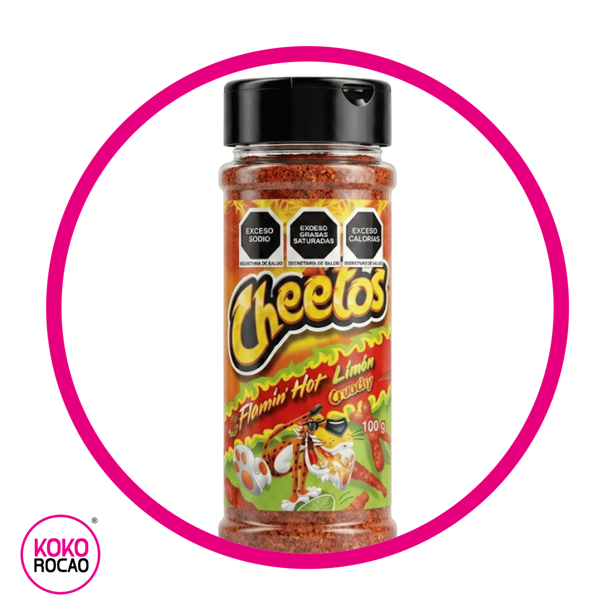 POLVO CHEETOS FLAMIN HOT LIMON POWDER BOTE 100GR