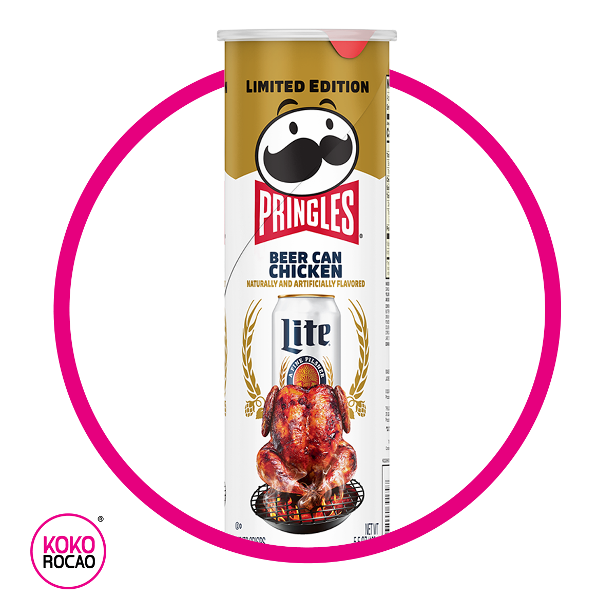 PRINGLES BEER CAN CHICKEN SNACKS LATA 158GR