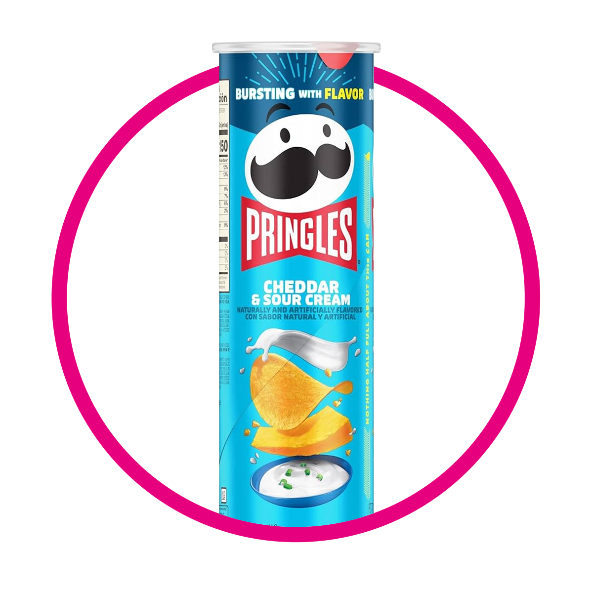 PRINGLES CHEDDAR AND CREAM SNACKS LATA 158GR @