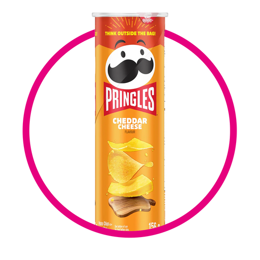 PRINGLES CHEDDAR CHEESE SNACKS LATA 158GR