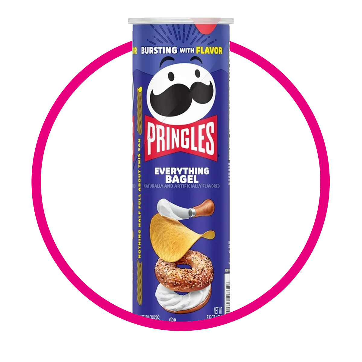 PRINGLES EVERYTHING BAGEL SNACKS LATA 158G