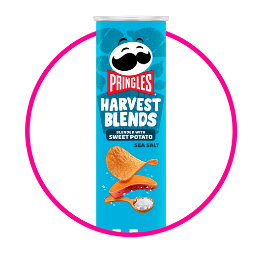 PRINGLES HARVEST BLENDS POTATO SEA SALT SNACKS LATA 158G