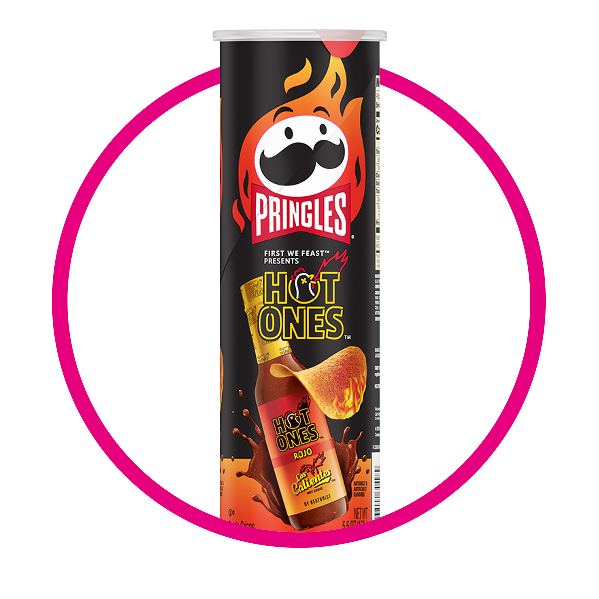 PRINGLES HOT ONES RED SAULCE SNACKS LATA 158GR @