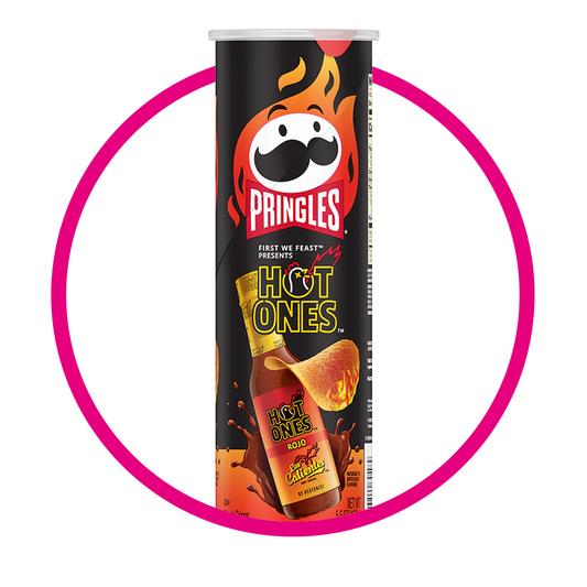 PRINGLES HOT ONES RED SAULCE SNACKS LATA 158GR @