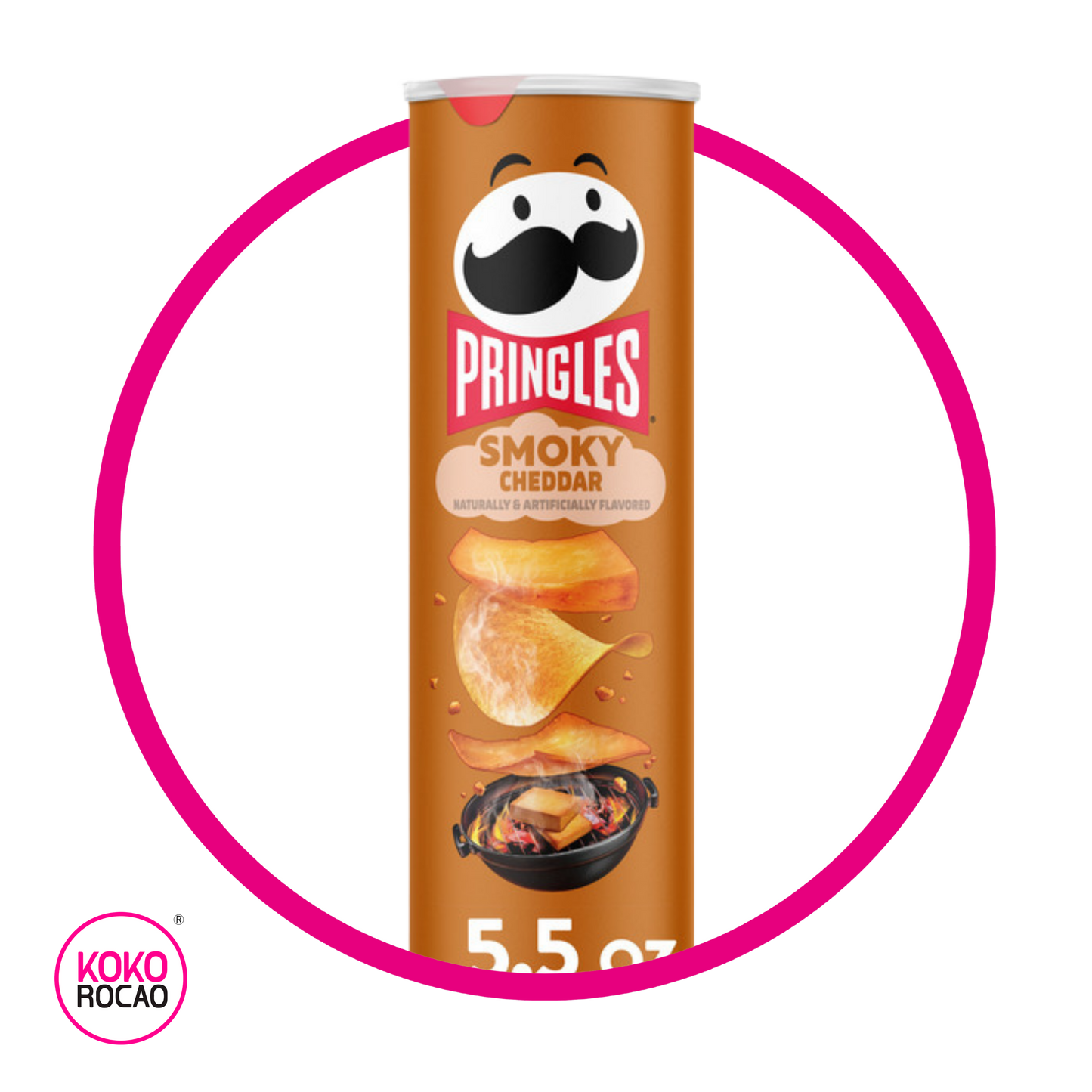 PRINGLES SMOCKY CHEDDAR SNACKS 158GR