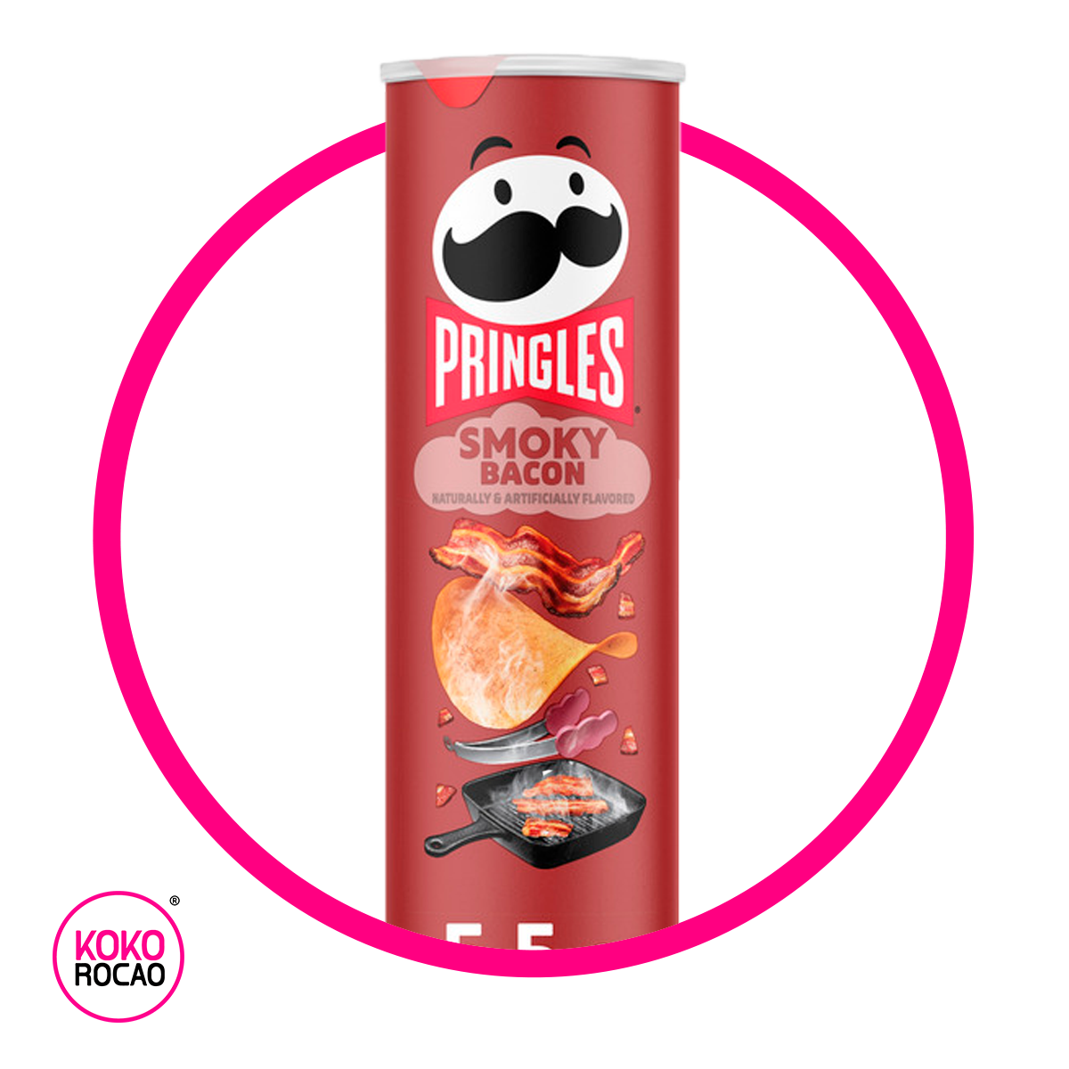 PRINGLES SMOKY BACON SNACKS LATAS 158GR