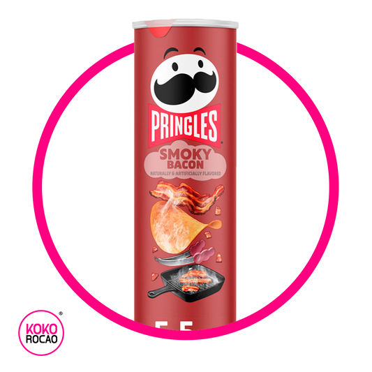 PRINGLES SMOKY BACON SNACKS LATAS 158GR