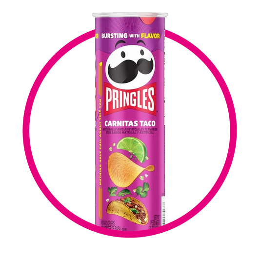 PRINGLES TACO DE CARNITAS SNACKS LATA 158G