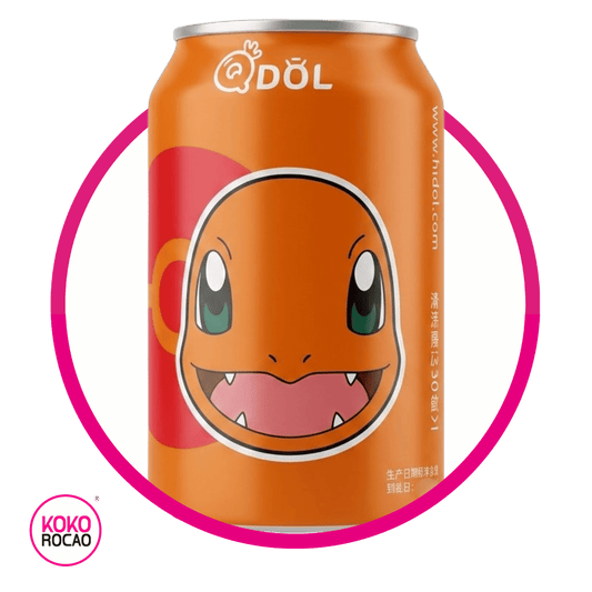 QDOL CHARMANDER LYCHEE SPARKLING WATER LATA 330 ML