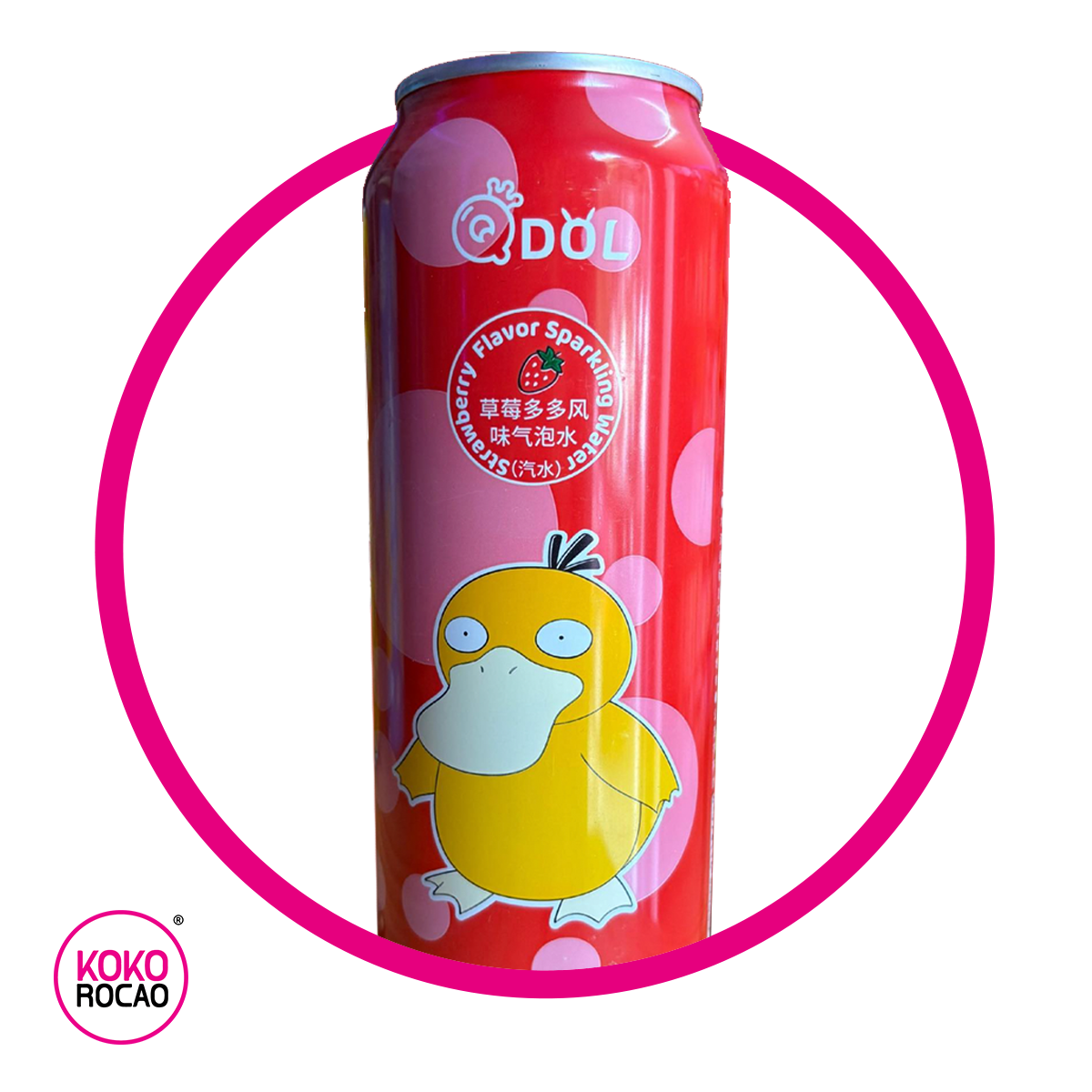 QDOLL STRAWBERRY PSYDUCK SODA LATA 500ML&