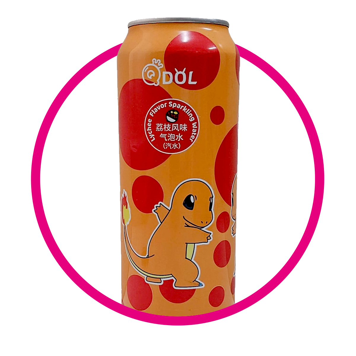 QDOL SODA CHARMANDER LYCHIE LATA 500 ML