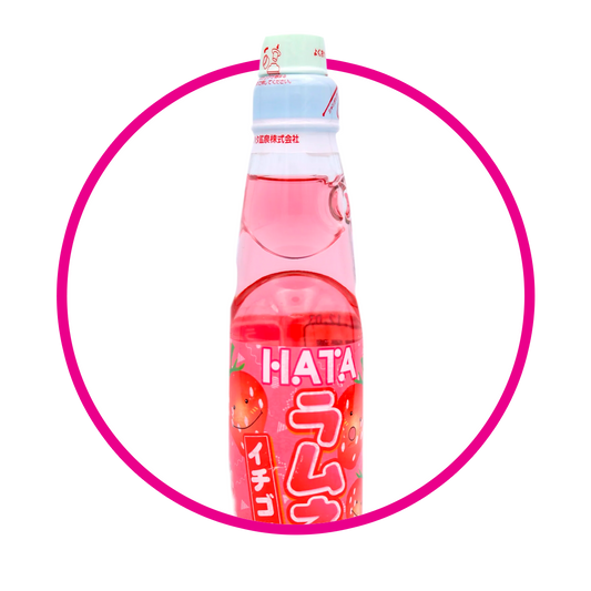 HATA RAMUNE STRAWBERRY SODA BOTELLA 200ML