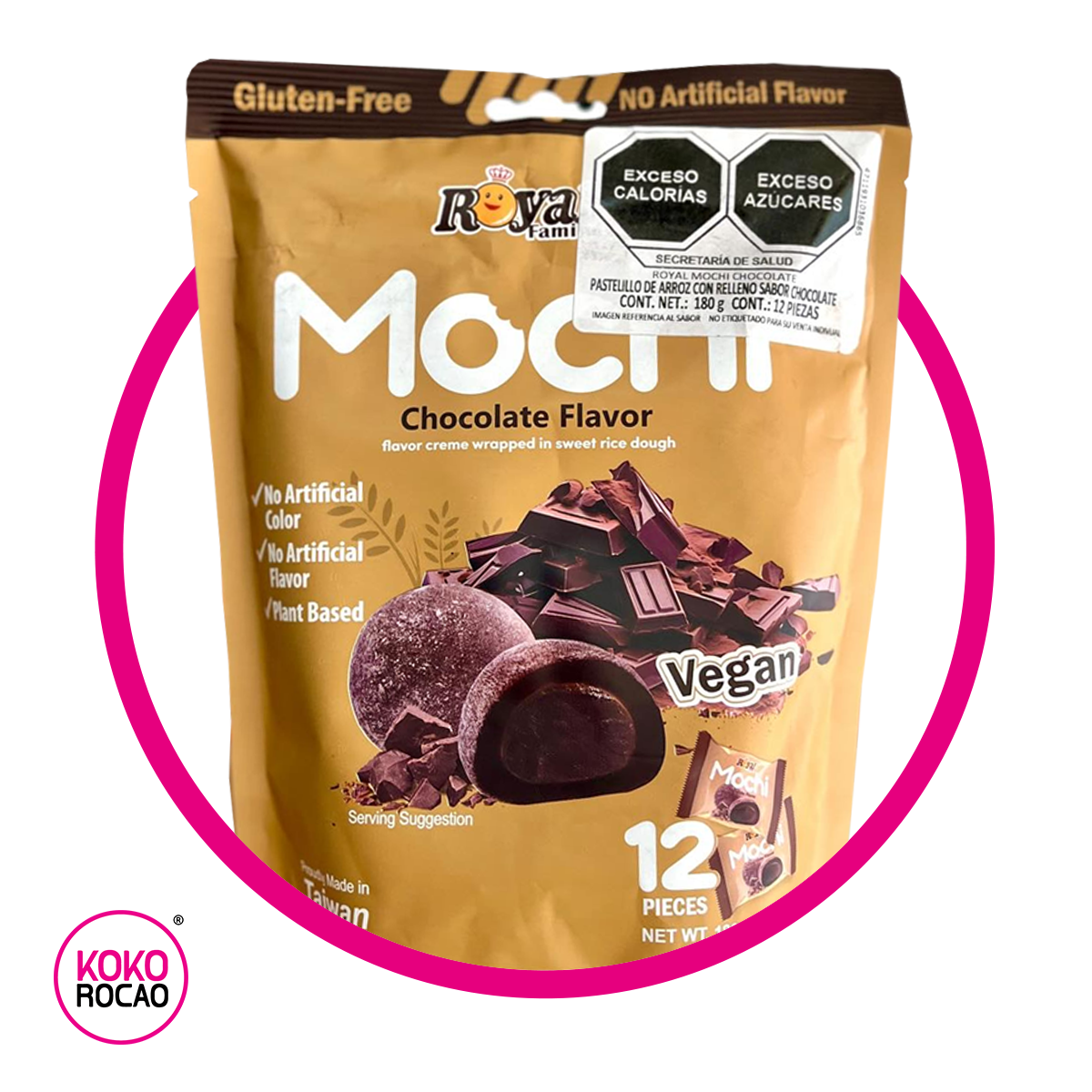 ROYAL FAMILY MOCHI CHOCOLATE CUPCAKE BOLSA 180GR