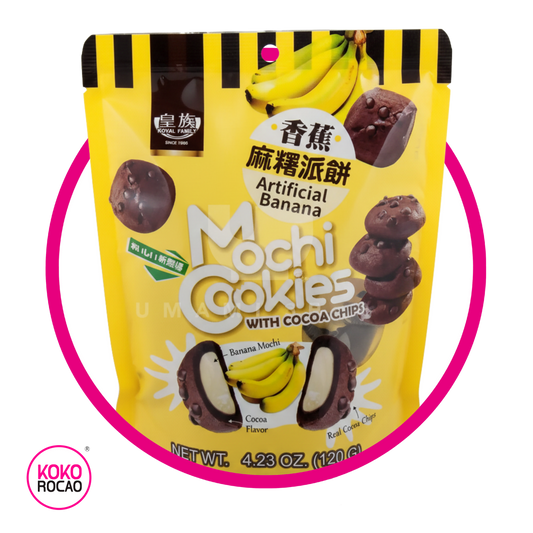 ROYAL FAMILY MOCHI COOKIES BANANA COOKIE BOLSA 120GR