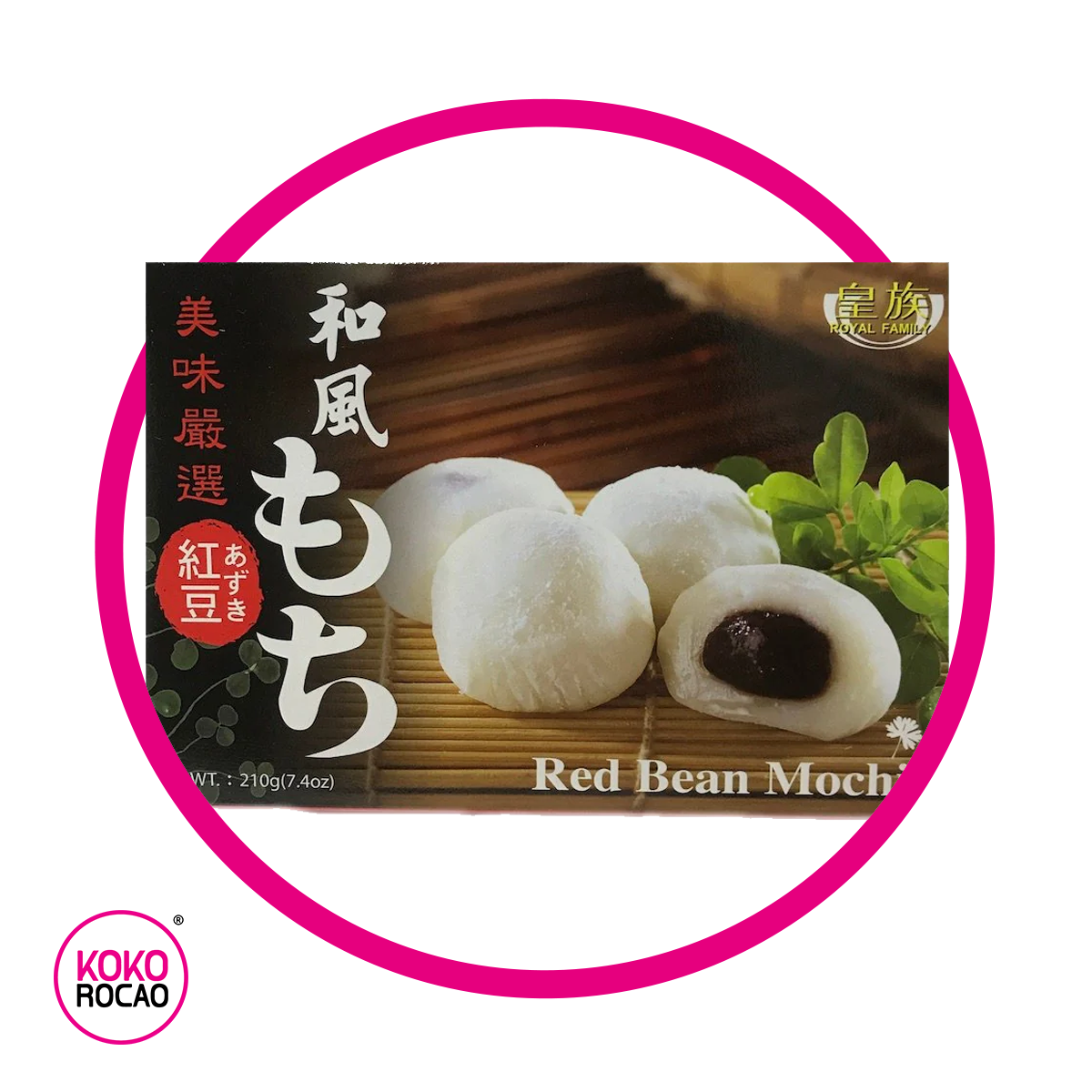 ROYAL FAMILY RED BEAN MOCHI CUPCAKE CAJA 210GR&