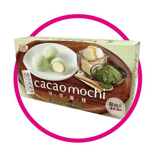 ROYAL MOCHI CACAO MATCHA CUPCAKE CAJA 80G