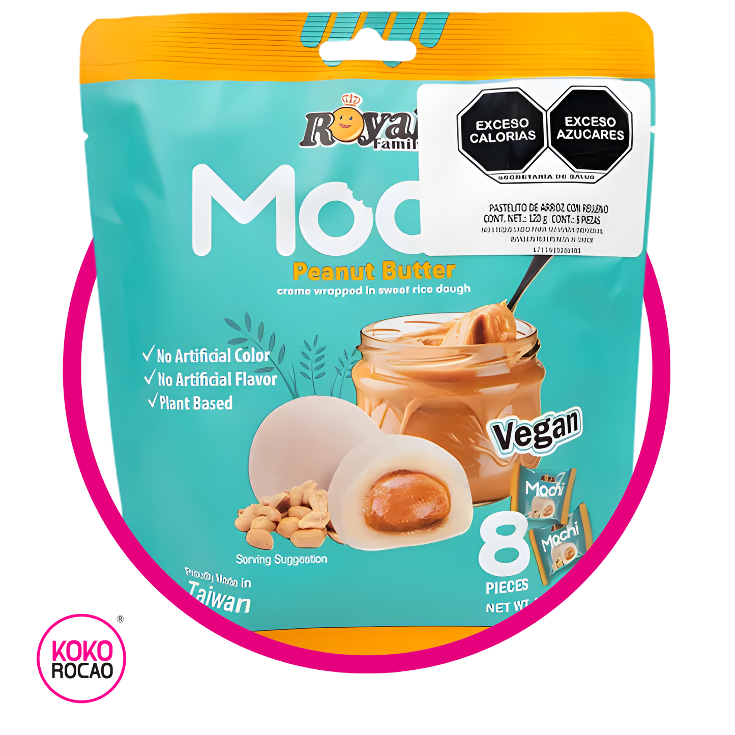 ROYAL MOCHI PEANUT BUTTER CUPCAKE BOLSA 120GR
