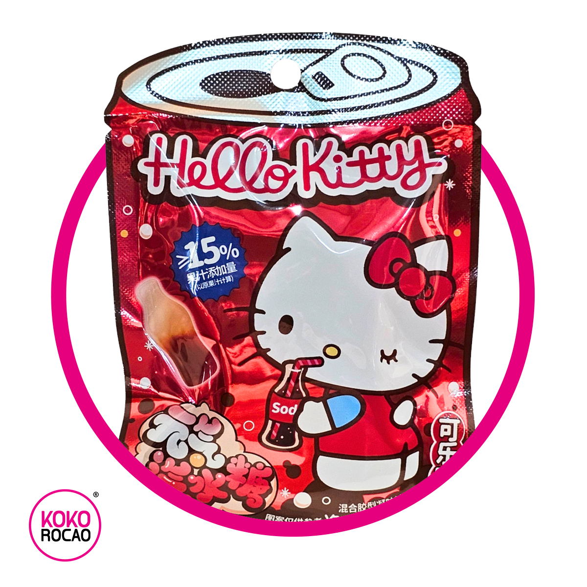 SANRIO HELLO KITTY COCA COLA GUMMY BOLSA 36 GR