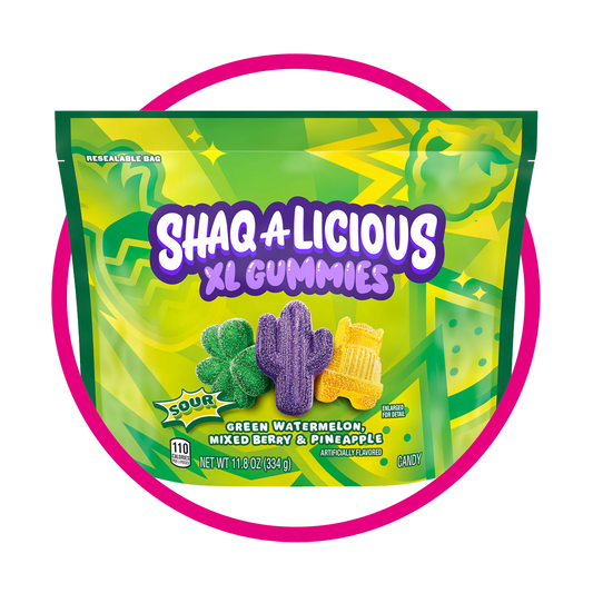 SHAQALICIOUS SOUR XL GUMMY BOLSA 344GR