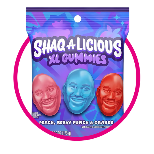 SHAQALICIOUS XL HEAD GUMMY BOLSA 175G