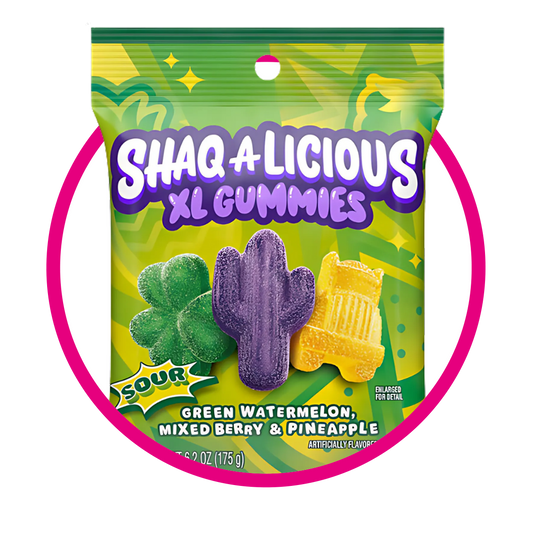 SHAQALICIOUS XL CACTUS GUMMY BOLSA 175G