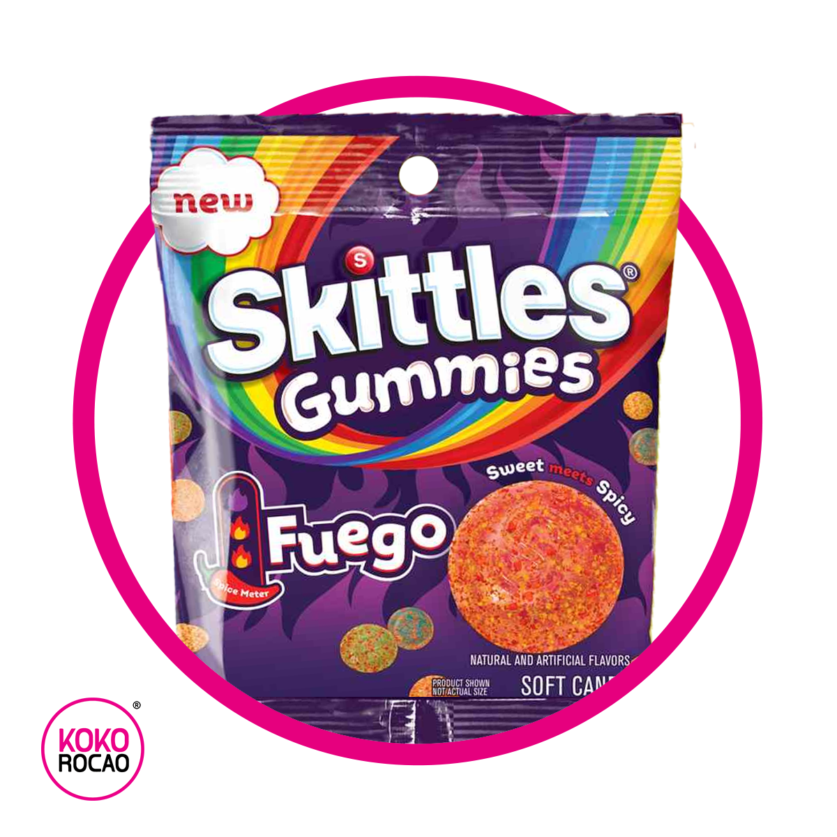 SKITTLES FUEGO GUMMY BOLSA 119 GR
