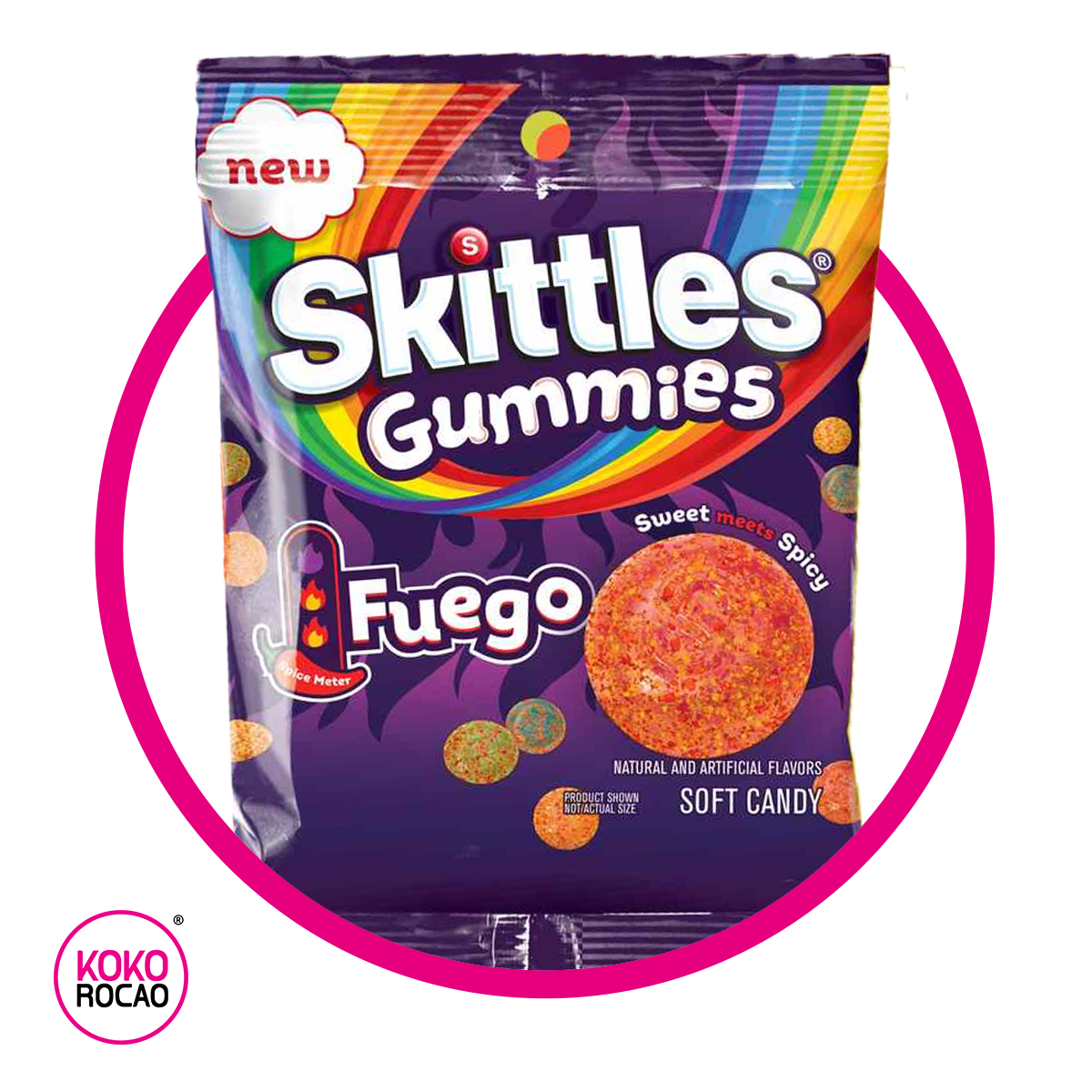 SKITTLES FUEGO GUMMY BOLSA 164 GR