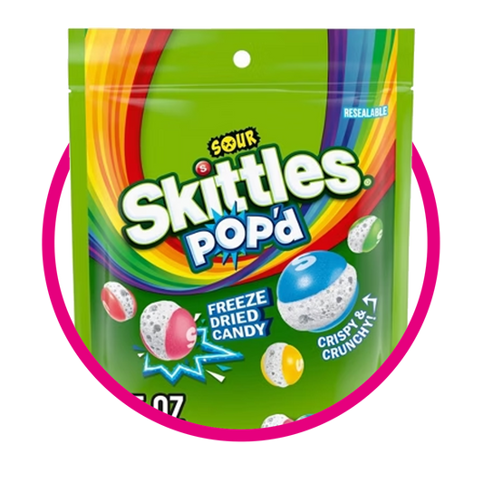 SKITTLES POPD SOUR HARD CANDY BOLSA 155GR
