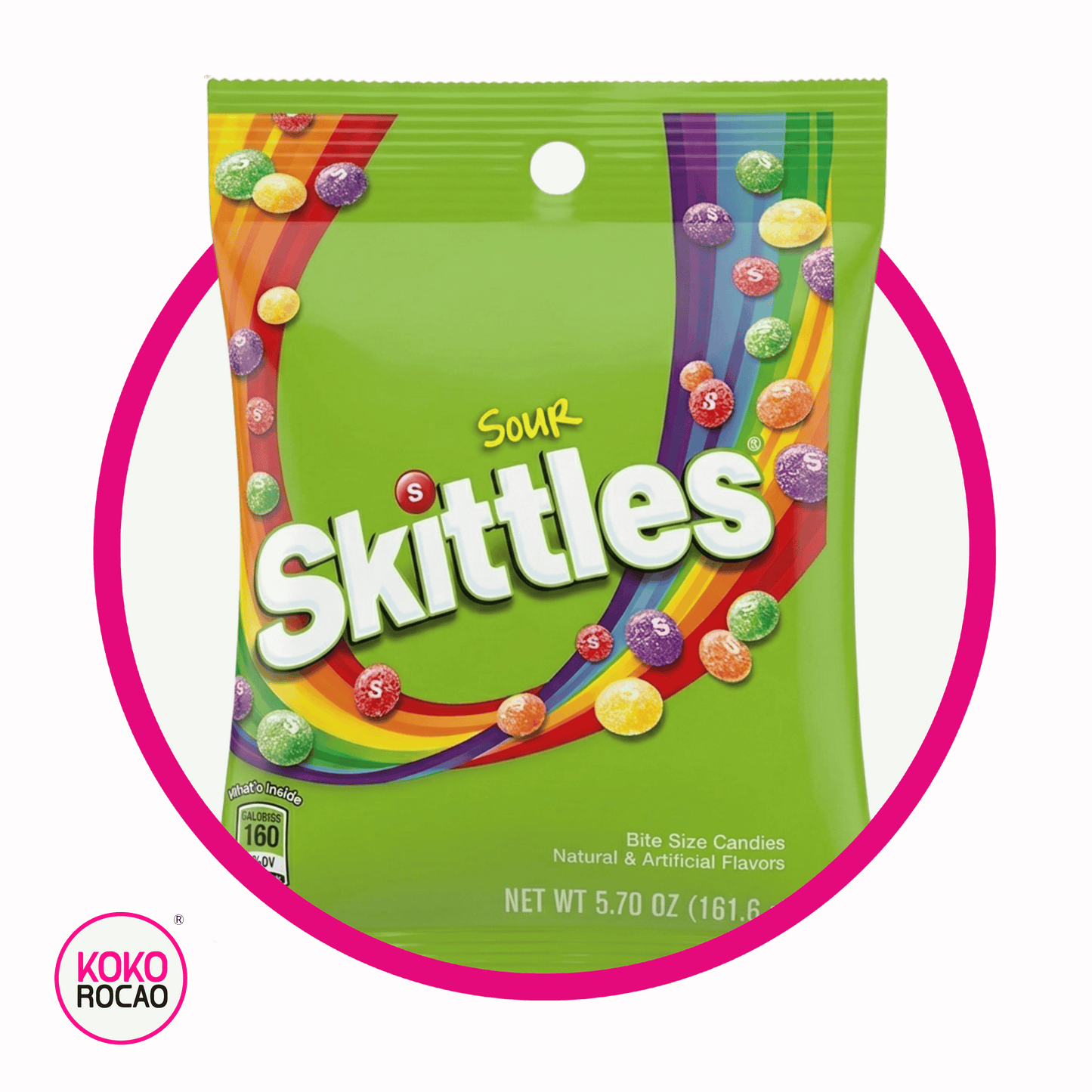 SKITTLES SOUR HARD CANDY BOLSA 161.6GR
