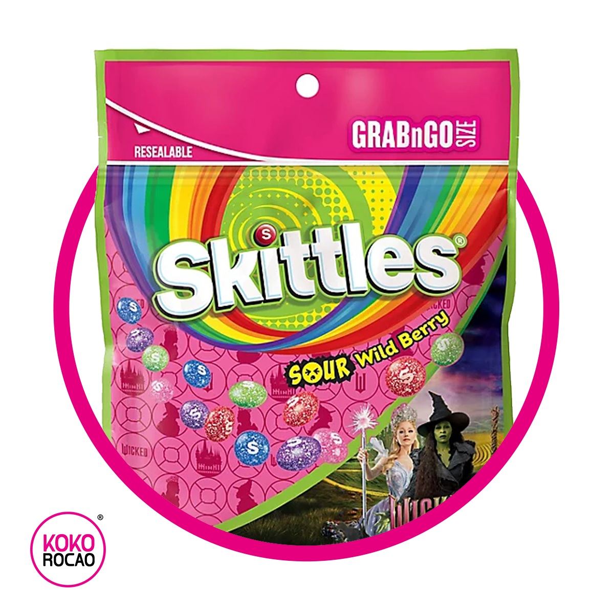 SKITTLES SOUR WILD BERRY 204G