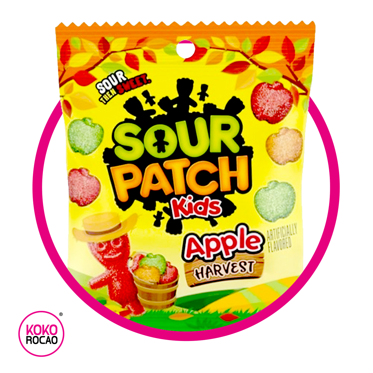 SOUR PATCH KIDS APPLE GUMMY BOLSA 101GR
