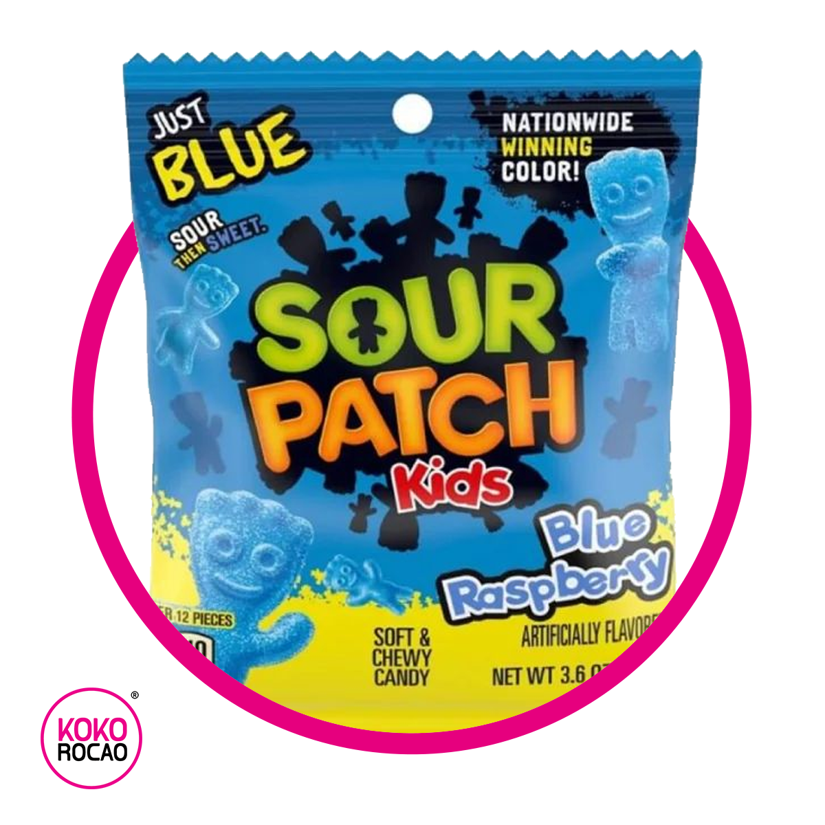 SOUR PATCH KIDS BLUE RASPBERRY GUMMY BOLSA 102GR
